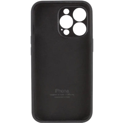 Накладка (з мікрофіброю) Silk Full Camera для iPhone 12 Pro Max- чорний