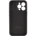 Накладка (з мікрофіброю) Silk Full Camera для iPhone 12 Pro Max- чорний