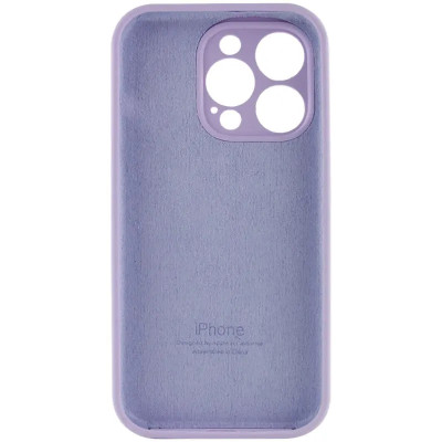 Накладка (з мікрофіброю) Silk Full Camera для iPhone 15 Pro- лавандовий