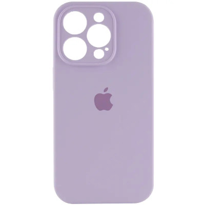 Накладка (з мікрофіброю) Silk Full Camera для iPhone 15 Pro- лавандовий