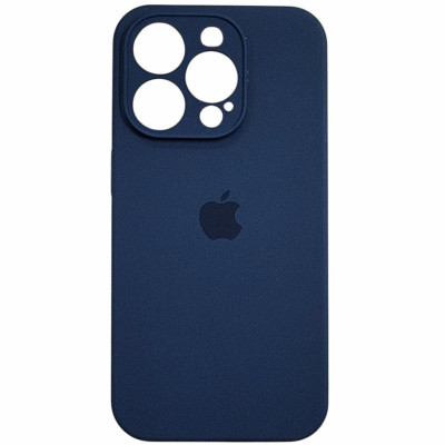 Накладка (з мікрофіброю) Silk Full Camera для iPhone 15 Pro- чорничний