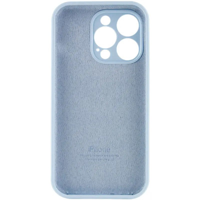Накладка (з мікрофіброю) Silk Full Camera для iPhone 15 Pro- солодкий синій