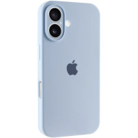 Накладка (з мікрофіброю) Silk Full Camera для iPhone 16- солодкий синій