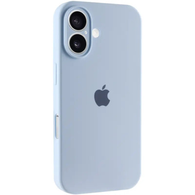 Накладка (з мікрофіброю) Silk Full Camera для iPhone 16- солодкий синій
