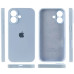 Накладка (з мікрофіброю) Silk Full Camera для iPhone 16- солодкий синій