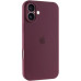 Накладка (з мікрофіброю) Silk Full Camera для iPhone 16- сливовий