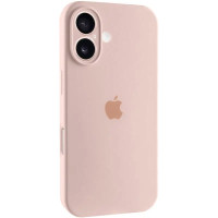 Накладка (з мікрофіброю) Silk Full Camera для iPhone 16- рожевий пісок