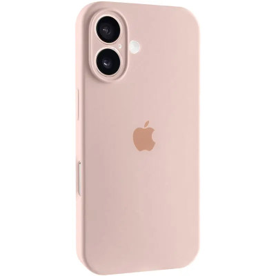 Накладка (з мікрофіброю) Silk Full Camera для iPhone 16- рожевий пісок