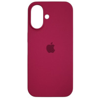 Накладка (з мікрофіброю) Silk Full Camera для iPhone 16- червона троянда