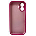 Накладка (з мікрофіброю) Silk Full Camera для iPhone 16- червона троянда