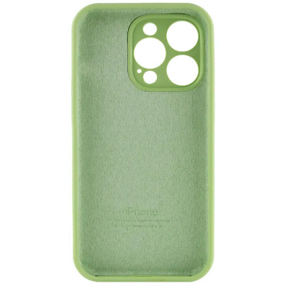 Накладка (з мікрофіброю) Silk Full Camera для iPhone 16 Pro Max- кислотно-зелений