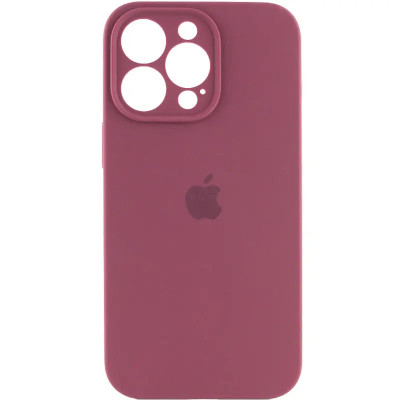 Накладка (з мікрофіброю) Silk Full Camera для iPhone 16 Pro Max- сливовий