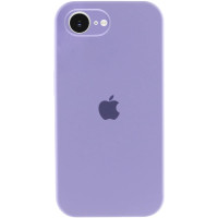 Накладка (з мікрофіброю) Silk Full Camera для iPhone 16e / iPhone 17e- бузковий