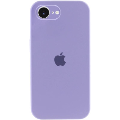 Накладка (з мікрофіброю) Silk Full Camera для iPhone 16e / iPhone 17e- бузковий