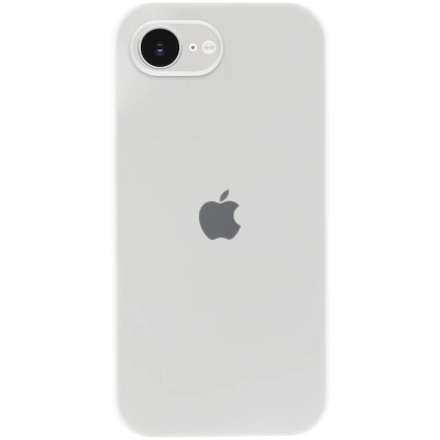 Накладка (з мікрофіброю) Silk Full Camera для iPhone 16e / iPhone 17e- білий