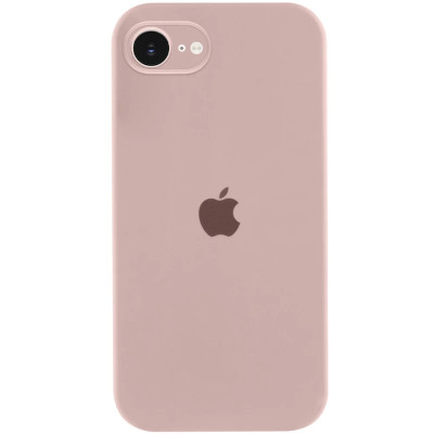 Накладка (з мікрофіброю) Silk Full Camera для iPhone 16e / iPhone 17e- рожевий пісок