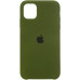 Накладка (з мікрофіброю) Silk Full Protective для iPhone 11- темно-оливковий