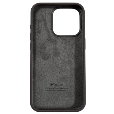 Накладка (з мікрофіброю) Silk Full Protective для iPhone 13- темно-коричневий