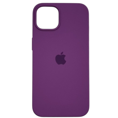 Накладка (з мікрофіброю) Silk Full Protective для iPhone 13- виноградний