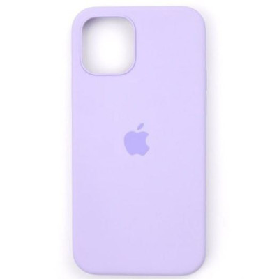 Накладка (з мікрофіброю) Silk Full Protective для iPhone 13- лавандовий