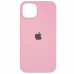 Накладка (з мікрофіброю) Silk Full Protective для iPhone 13- світло рожевий