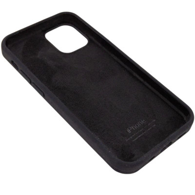 Накладка (з мікрофіброю) Silk Full Protective для iPhone 13 Pro Max- чорний