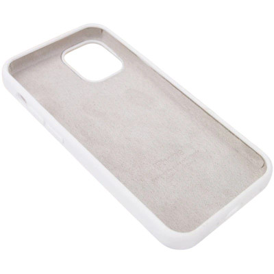 Накладка (з мікрофіброю) Silk Full Protective для iPhone 14 Pro- білий