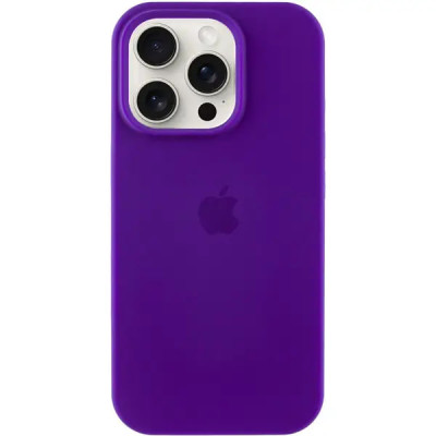 Накладка (з мікрофіброю) Silk Full Protective для iPhone 14 Pro Max- ультра фіолетовий