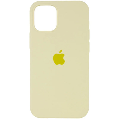 Накладка (з мікрофіброю) Silk Full Protective для iPhone 14 Pro Max- світло-жовтий