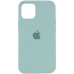 Накладка (з мікрофіброю) Silk Full Protective для iPhone 14 Pro Max- світло-бірюзовий