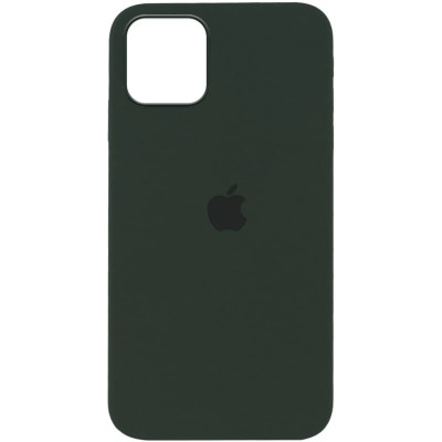 Накладка (з мікрофіброю) Silk Full Protective для iPhone 15 Pro- зелена трава