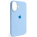 Накладка (з мікрофіброю) Silk Full Protective для iPhone 16- бузково блакитний
