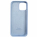 Накладка (з мікрофіброю) Silk Full Protective для iPhone 16 Pro- бузково блакитний