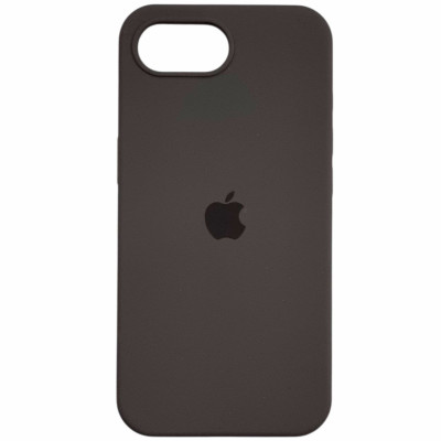 Накладка (з мікрофіброю) Silk Full Protective для iPhone 16e / iPhone 17e- темно-коричневий