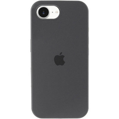 Накладка (з мікрофіброю) Silk Full Protective для iPhone 16e / iPhone 17e- темно-сірий