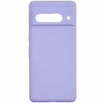 Накладка (з мікрофіброю) Silicone Cover Lakshmi Full Camera для Google Pixel 7 Pro- бузковий