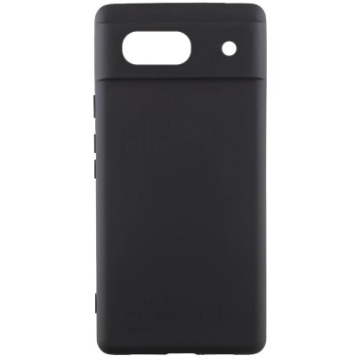 Накладка (з мікрофіброю) Silicone Cover Lakshmi Full Camera для Google Pixel 7a- чорний