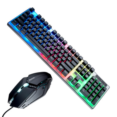 Клавіатура дротова Hoco GM18 + миша (з RGB) Клавіатура дротова Hoco GM18 + миша (з RGB)