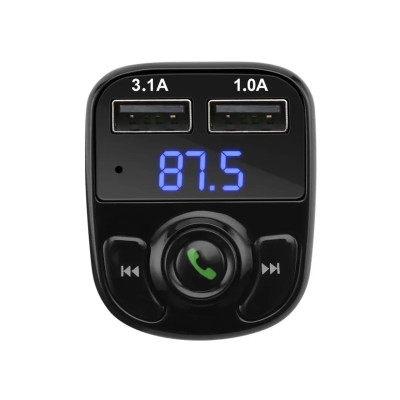 FM модулятор (трансмітер) CAR X8 (3.1A/2USB) FM модулятор (трансмітер) CAR X8 (3.1A/2USB)