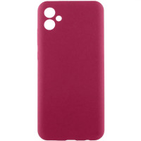 Накладка (з мікрофіброю) Silicone Cover Lakshmi Full Camera для Samsung A07- марсала