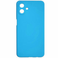Накладка (з мікрофіброю) Silicone Cover Lakshmi Full Camera для Samsung A07- блакитний