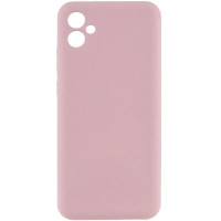 Накладка (з мікрофіброю) Silicone Cover Lakshmi Full Camera для Samsung A07- рожевий пісок