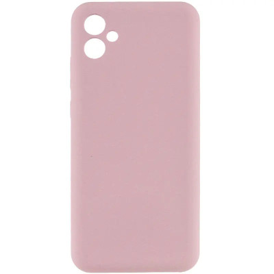 Накладка (з мікрофіброю) Silicone Cover Lakshmi Full Camera для Samsung A07- рожевий пісок