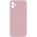 Накладка (з мікрофіброю) Silicone Cover Lakshmi Full Camera для Samsung A07- рожевий пісок