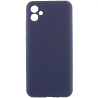 Накладка (з мікрофіброю) Silicone Cover Lakshmi Full Camera для Samsung A07- темно-синій