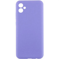 Накладка (з мікрофіброю) Silicone Cover Lakshmi Full Camera для Samsung A07- бузковий