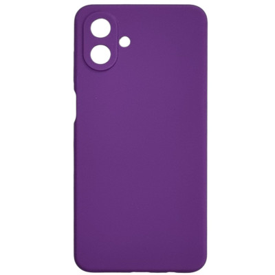 Накладка (з мікрофіброю) Silicone Cover Lakshmi Full Camera для Samsung A07- фіолетовий