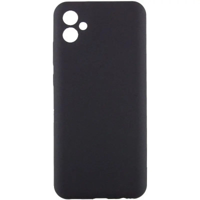 Накладка (з мікрофіброю) Silicone Cover Lakshmi Full Camera для Samsung A07- чорний