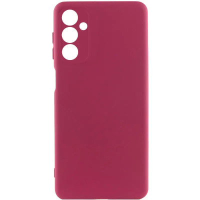 Накладка (з мікрофіброю) Silicone Cover Lakshmi Full Camera для Samsung A17 4G/5G- марсала