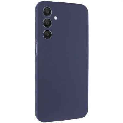 Накладка (з мікрофіброю) Silicone Cover Lakshmi Full Camera для Samsung A17 4G/5G- темно-синій